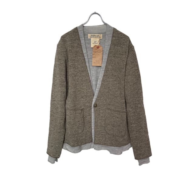 REMI RELIEF Concho Layered Wool Cardigan