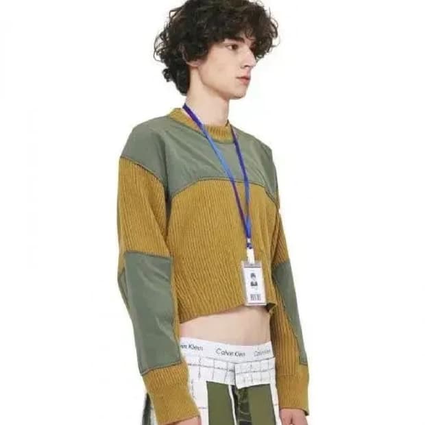 플리즈프로젝트 세미크롭 니트