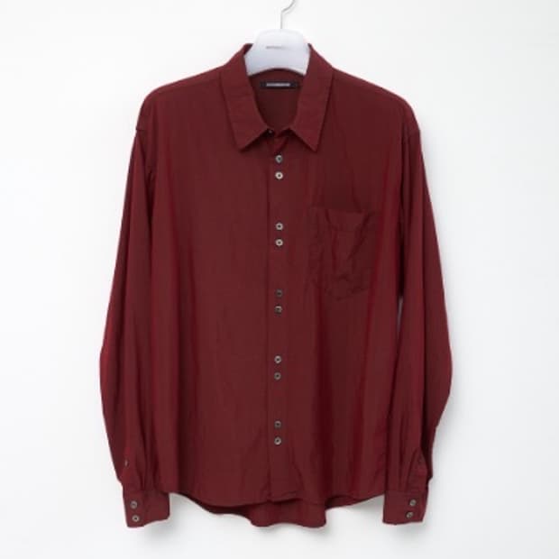 (3) 해칭룸 Rana Shirt Over Dyed Dark Red