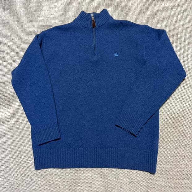 버버리 빈티지 하프집업 니트