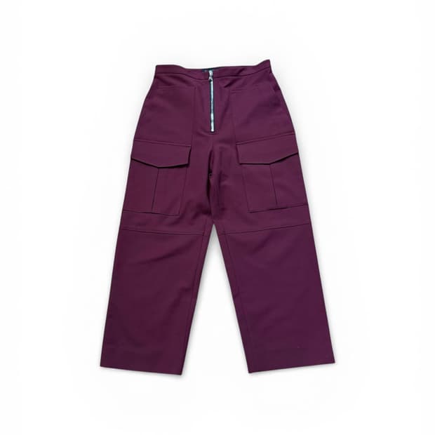 럭키 슈에뜨 버건디 카고 팬츠