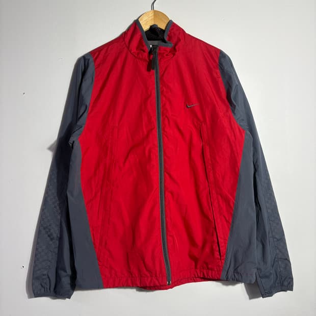 나이키 레드 배색 윈드브레이커 자켓 (무료배송)