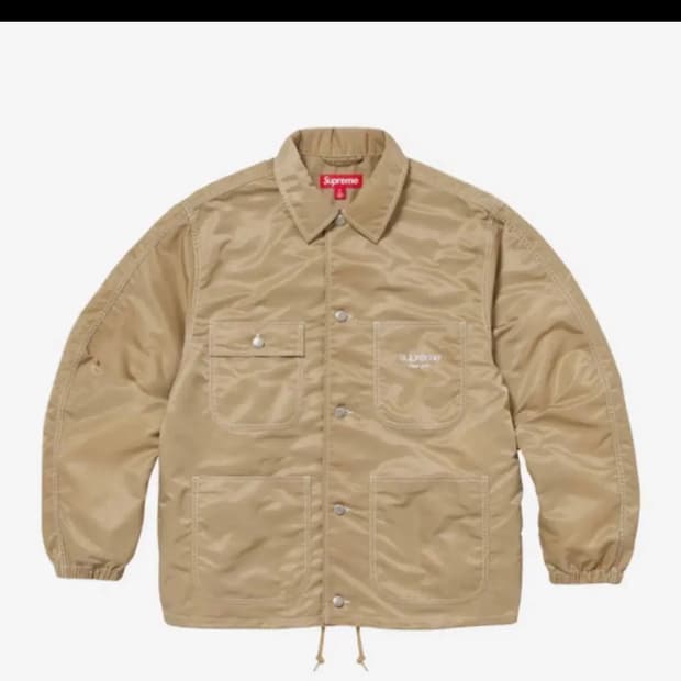슈프림 나일론 초어 자켓 탄컬러