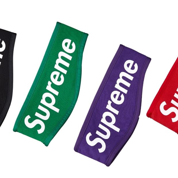 슈프림 플리스 헤어밴드