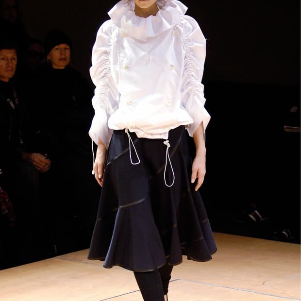 Taping Detail Flare Skirt