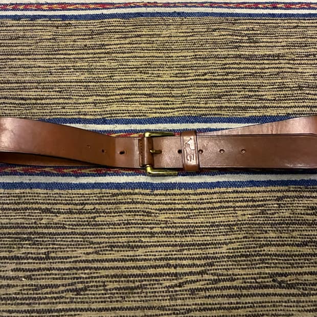 (30~34)POLO 폴로랄프로렌 금장 버클 레더벨트 가죽벨트