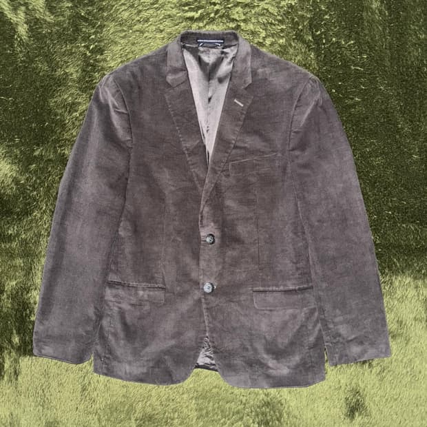 [42R] 타미힐피거 USA 엘보우 패치 코듀로이 블레이저 자켓