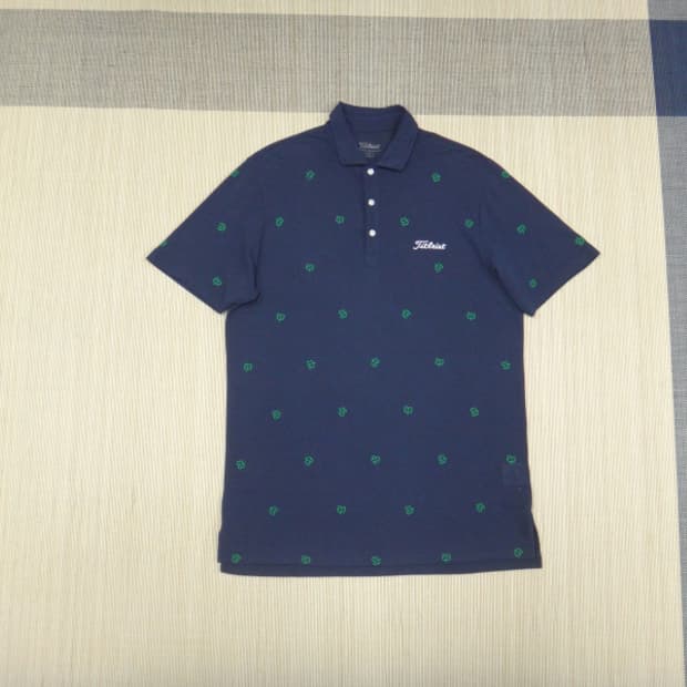 (105) 타이틀리스트 클로버 스트레치 카라 반팔티