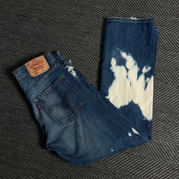 리바이스 514 블리치드 타이다이 데님 팬츠y 3652