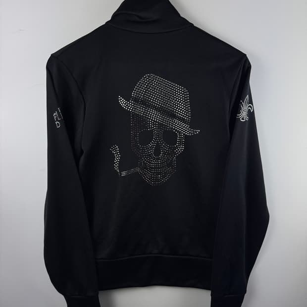 JPN 펑크 락 Y2K 큐빅 스컬 져지1722 