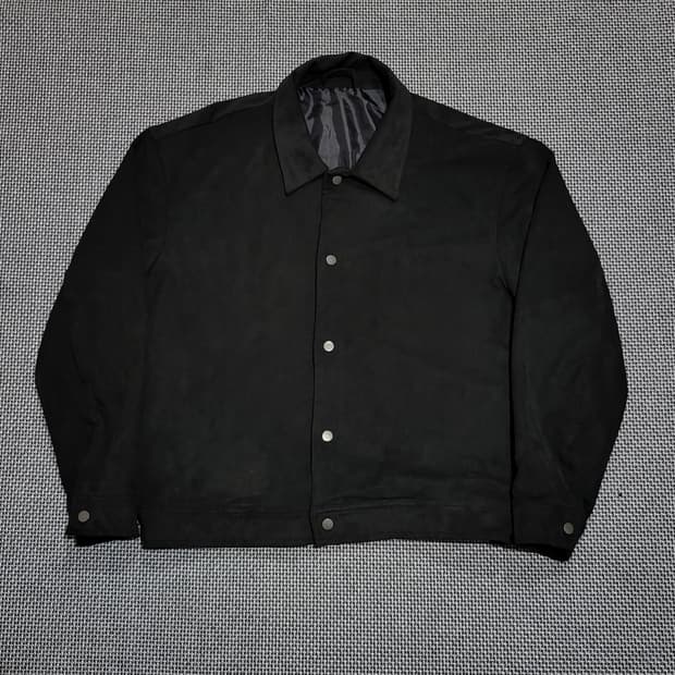 THEY 데이 스웨이드 블루종 자켓 블랙 (L)