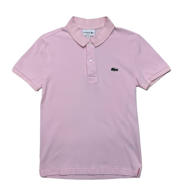 LACOSTE 슬림핏 피케 카라 반팔티 XS
