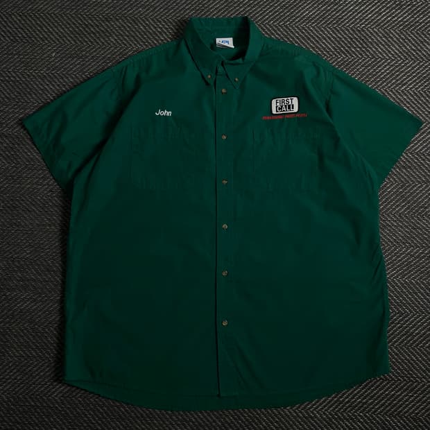 USA 오리지날 빈티지 박시핏 워크 셔츠o 3946