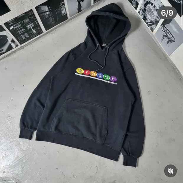 00s 스투시 빈티지 후드티 급처