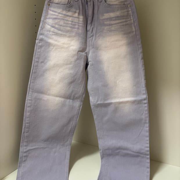 faerie 샵페어리 컬러 틴티드 코튼팬츠 보라 퍼플 바지 모리걸