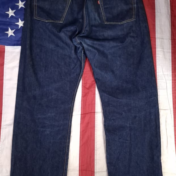 오리지날 프리휠러스 601XX 셀비지 데님진