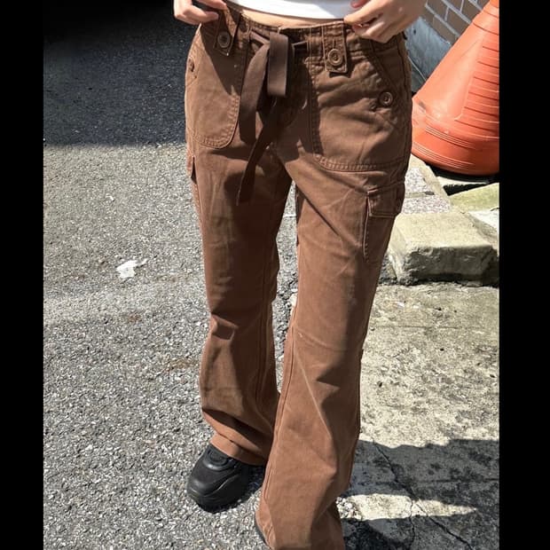 브라운 카고 팬츠