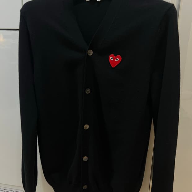 꼼데가르송 블랙가디건 xl