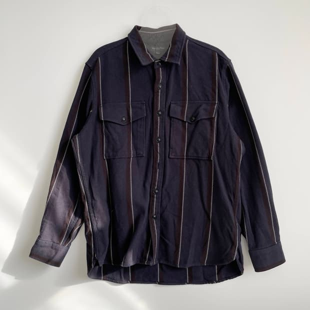 F2 데스티네이션X제이크루 투포켓 스트라이프 워크 셔츠 L사이즈