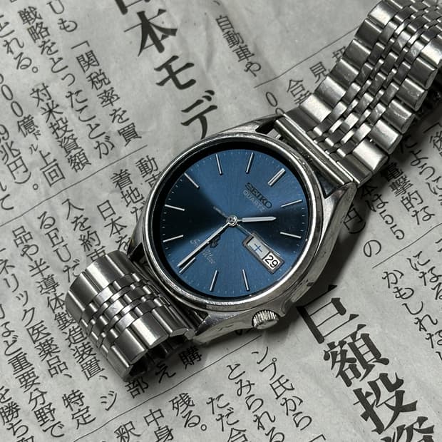 [1980년 빈티지] 세이코 쿼츠 실버웨이브 8229-703A