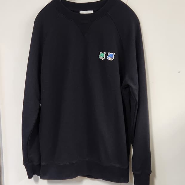 메종키츠네 더블 폭스 맨투맨 L  (100-105)