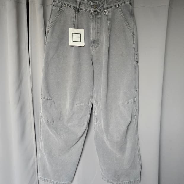 우영미 3D 와이드 데님 팬츠 그레이 - 25SS / 새제품