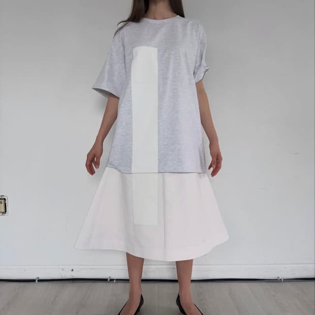 eonts 에옹쓰 ne sleeve t-shirts grey