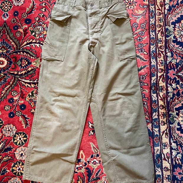 OG 1940s US Army M-43 HBT Trousers