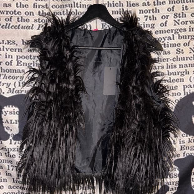 Feather Fur vest