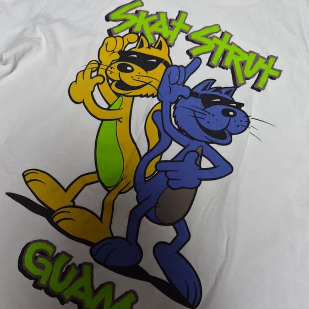 [S] 90s 오리지널 YORK tuff-T 메이드인USA 괌 고양이 그