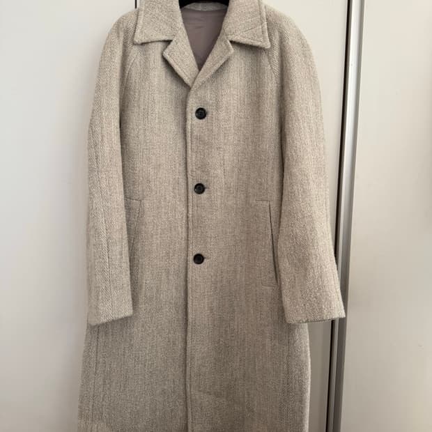 티아이포맨 헤링본 발마칸 코트 48