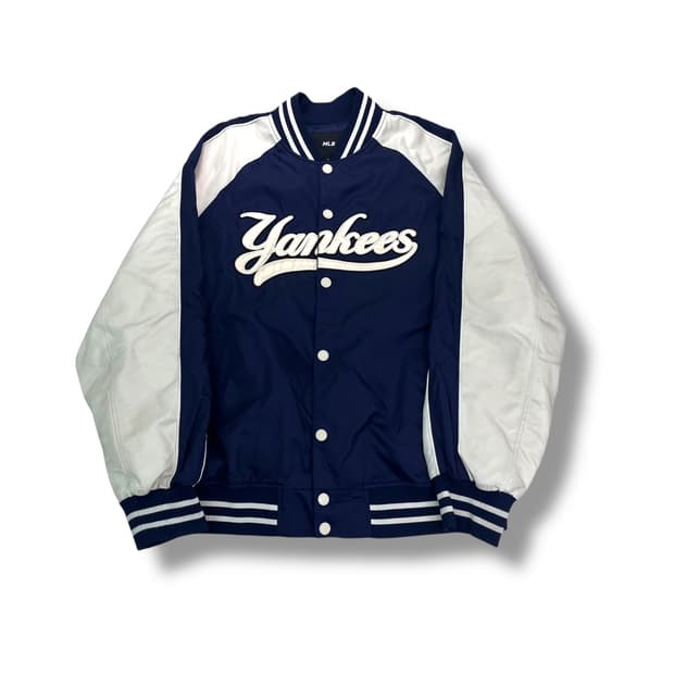 100 mlb 양키즈 나일론 바시티 자켓
