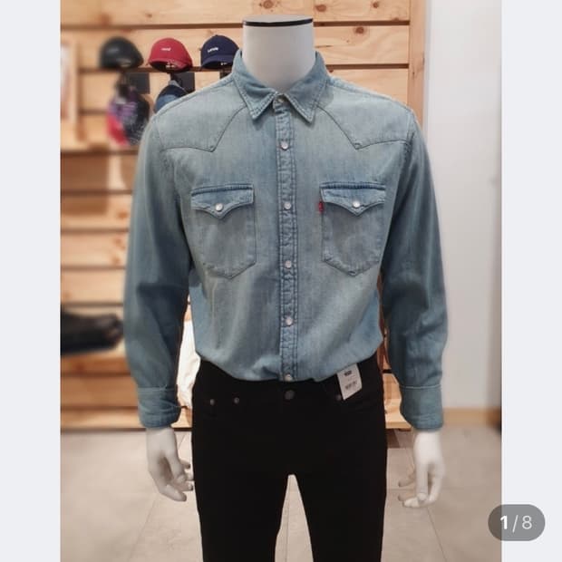 리바이스 웨스턴 데님셔츠(s)