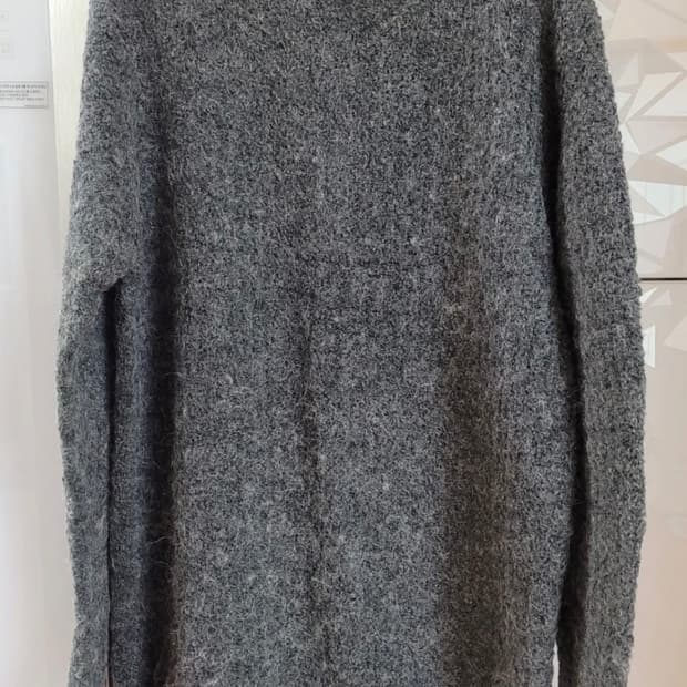 시스템 울알파카 니트 스웨터 /SYSTEM 니트 / 울 니트 / 차콜니트