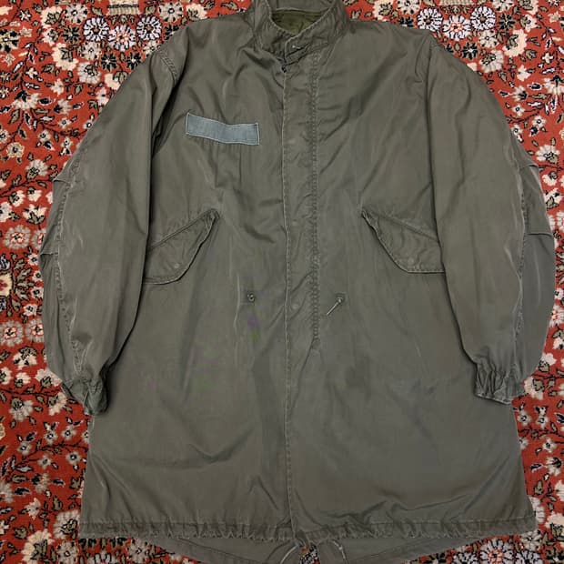 M65 OG 오리지날 피쉬테일 개파카 내외피 스몰 레귤러