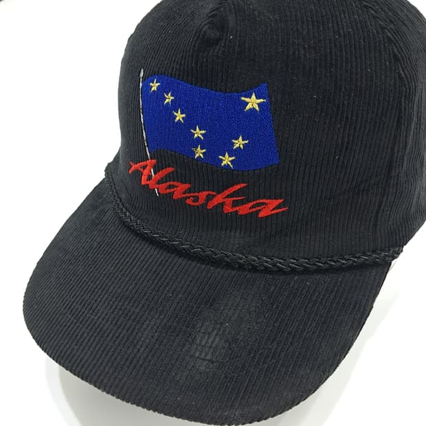 빈티지 Alaska Flag 코듀로이 볼캡 P1237