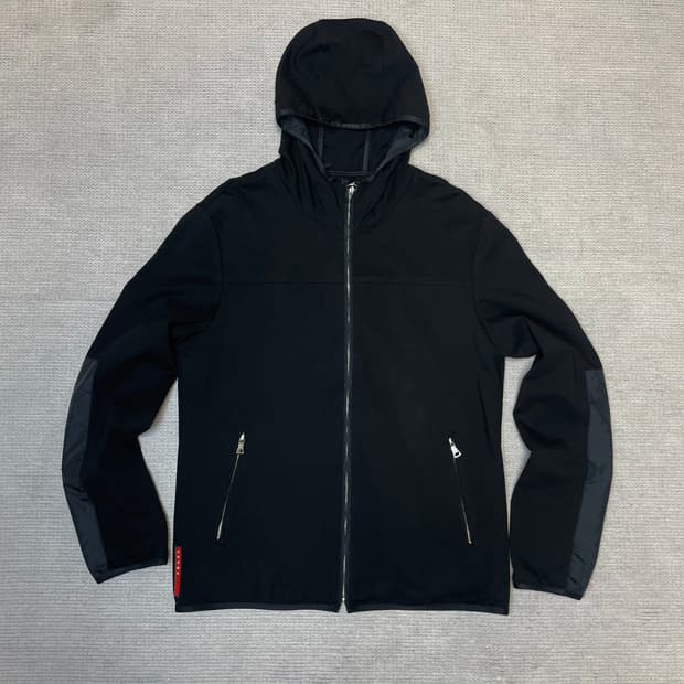 프라다 00‘s 하이브리드 후드 자켓