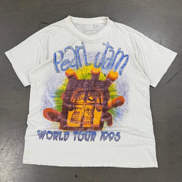 빈티지 90s Pearl Jam 티셔츠