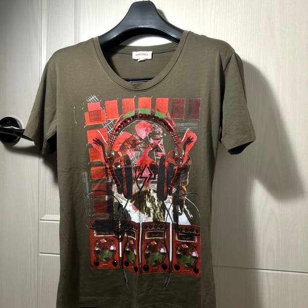 Diesel Eyelet Stud Detail T-Shirt