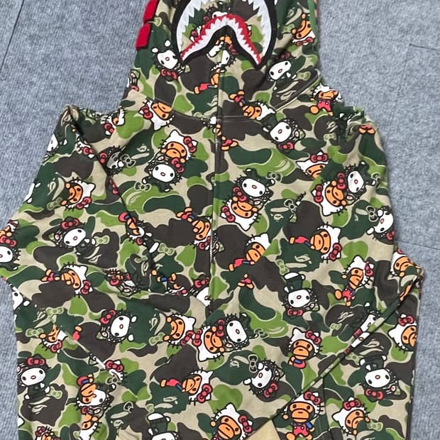 베이프 헬로키티 후드집업 2XL