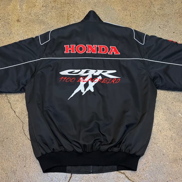 레어 미국 빈티지 혼다 CBR1100 XX 블랙버드 레이싱 자켓