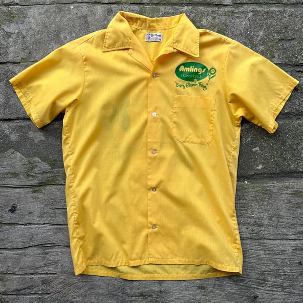 60-70s Hilton BOWLING SHIRT /MADE IN USA