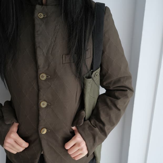 2014 FW Military quilted jacket 