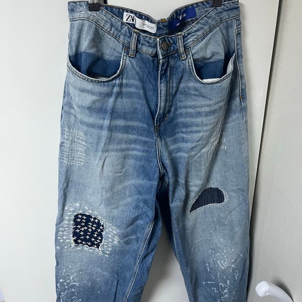 아더에러 자라 패치워크 바지 42사이즈