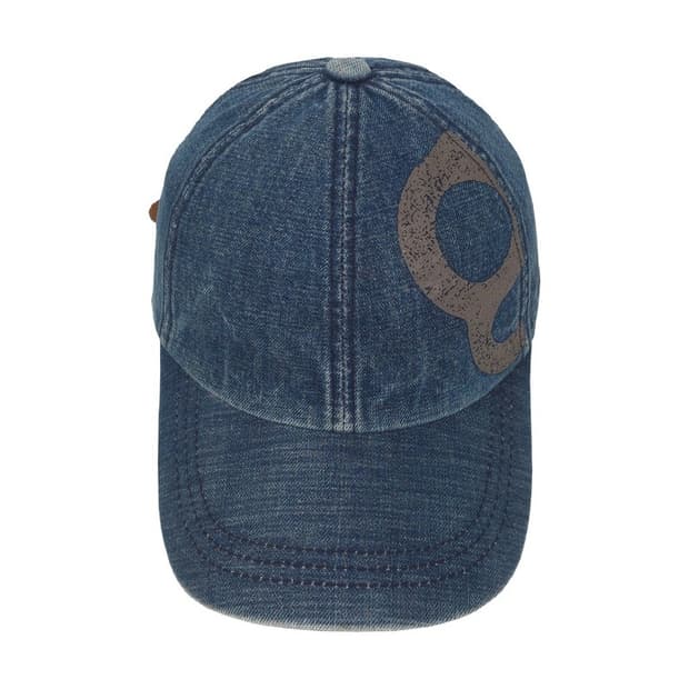 GIA 레더 스트랩 데님 빈티지 볼캡