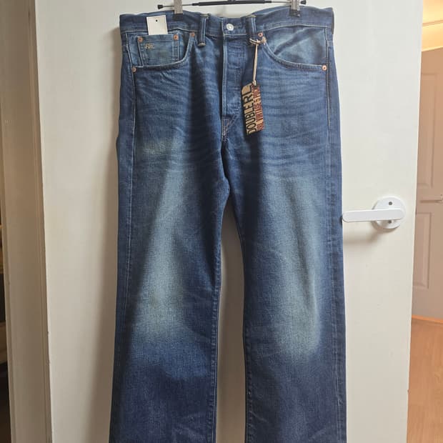 거의 새상품 33x30 RRL 빈파포 그랜드폴스 