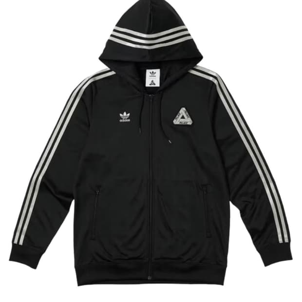 팔라스 X 아디다스 후드 파이어버드 트랙탑 블랙 - 23SS