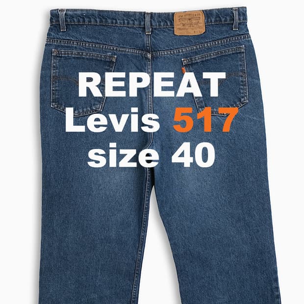 리바이스 517 오렌지탭 80s USA 40 인치 OR5174227