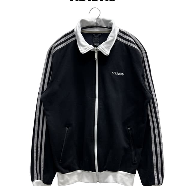 아디다스 올드스쿨 베켄바우어 트랙탑 져지 블랙/화이트/그레이