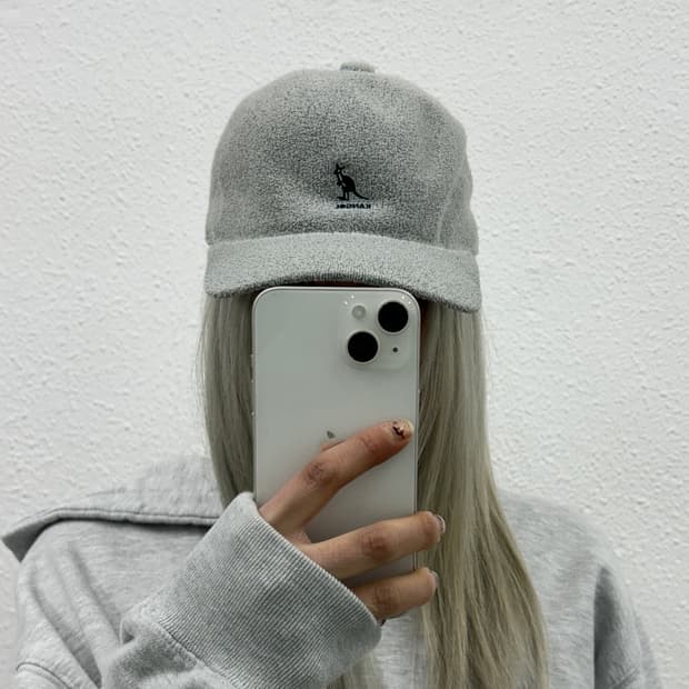 캉골 센터로고 그레이 볼캡